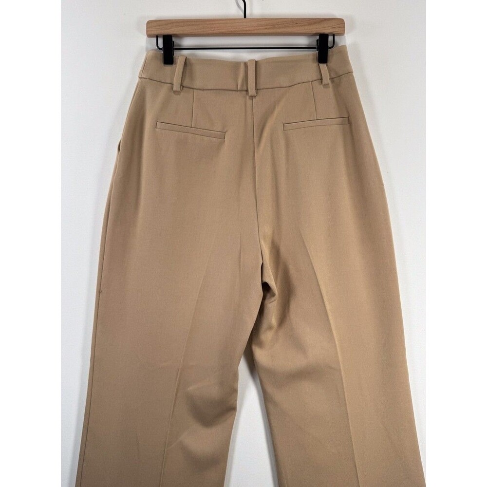 Favorite Daughter Womens Pants Brown Pleated High Rise Wide Leg Stretch Size 8 - Picture 10 of 11